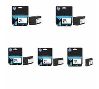 KIT 4 5 CARTUCCE HP ORIGINALI 953 L0S58AE F6U12AE F6U13AE F6U14AE BK C M Y