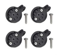 Kit 4 Adattatore Luce Anteriore per garmin Nero Kit 4 Adattatore | Montaggio diretto sotto il computer, fari per garmin, design compatto nero, diametro 34mm(B set)