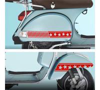 Kit 4 adesivi FASCE STELLA compatibili con PIAGGIO VESPA P150X vari colori c2008