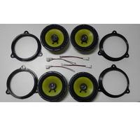 Kit 4 Altoparlanti casse anteriori e posteriori per Renault Captur +cavi + ad...