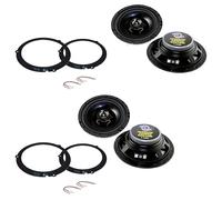 KIT 4 altoparlanti casse per Ford Fiesta 2008 con adattatori e supporti