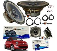 Kit 4 Altoparlanti Phonocar x Fiat 500 Anteriori e Posteriori + Adattatori Casse