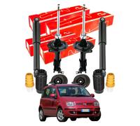 Kit 4 Ammortizzatori + 2 Tamponi + 2 Supporti Anteriori Fiat Panda 169