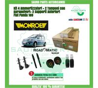 KIT 4 AMMORTIZZATORI + 2 TAMPONI ANT + 2 SUPPORTI ANTERIORI FIAT PANDA 169