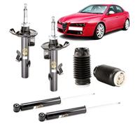 KIT 4 AMMORTIZZATORI ALFA ROMEO 159 ( + CUFFIE E PARACOLPI ANTERIORI )