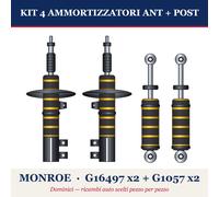 KIT 4 AMMORTIZZATORI ANT+POST MONROE VW EOS 2006-2015 1F7 G16497 G1057