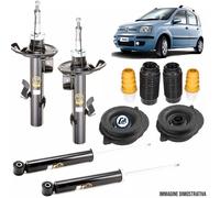 KIT 4 AMMORTIZZATORI ANT+POST + SUPPORTI + TAMPONI FIAT PANDA 169 1.2