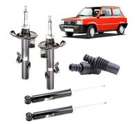 KIT 4 AMMORTIZZATORI ANTERIORI POSTERIORI E TAMPONI ANTERIORI FIAT PANDA 141 4x2