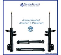 KIT 4 AMMORTIZZATORI ANTERIORI + POSTERIORI PER VOLKSWAGEN FOX - 2005 -> 2011