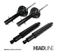 KIT 4 AMMORTIZZATORI ANTERIORI + POSTERIORI SMART For Two W451 2007>