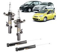 KIT 4 AMMORTIZZATORI COMPLETO CITROEN C2 E C3 l 1.1 1.4 1.6 HDi DAL 2002 IN POI