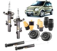 KIT 4 AMMORTIZZATORI COMPLETO CON SUPPORTI ANTERIORI FIAT PANDA 169 4x4