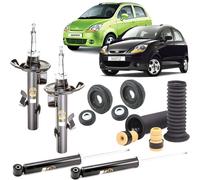 Kit 4 ammortizzatori completo MATIZ SPARK 0.8 1.0 benzina GPL dal 2005 al 2013