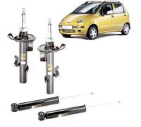 KIT 4 AMMORTIZZATORI COMPLETO PER DAEWOO MATIZ 0.8 1.0 FINO AL 03/2005