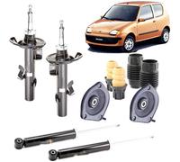 Kit 4 Ammortizzatori con Supporti e Tamponi FIAT Cinquecento Seicento 1991-2010