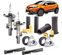 Kit 4 ammortizzatori con supporti tamponi e cuscinetti Renault Captur I