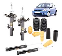Kit 4 Ammortizzatori con Tamponi Anteriori e Posteriori Ford FIESTA 5 V