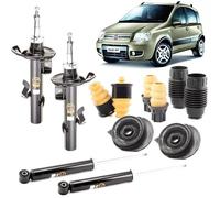 KIT 4 AMMORTIZZATORI FIAT PANDA 169 4x4 + SUPPORTI + CUFFIE + TAMPONI