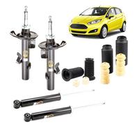 KIT 4 AMMORTIZZATORI FORD FIESTA VI 1.25 / 1.4 1.6 TDCi GPL + TAMPONI ANTERIORI