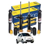 Kit 4 Ammortizzatori Magneti Marelli + 4 Tamponi Paracolpo per Fiat 500 e 500C