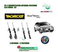 KIT 4 AMMORTIZZATORI MONROE ALFA 147 ANTERIORI E POSTERIORI - NUOVI