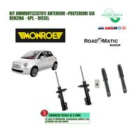 KIT 4 AMMORTIZZATORI MONROE FIAT CINQUECENTO 500(312) BENZINA 1.2 DIESEL 1.3MjT