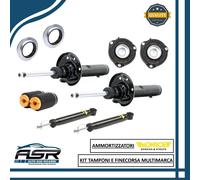 KIT 4 AMMORTIZZATORI MONROE + SUPPORTI E PARAPOLVERE ANTERIORI AUDI SKODA VW