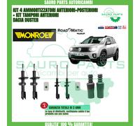 KIT 4 AMMORTIZZATORI MONROE + TAMPONI ANTERIORI DACIA DUSTER