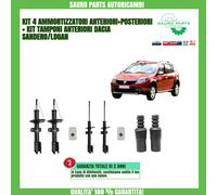 KIT 4 AMMORTIZZATORI MONROE + TAMPONI ANTERIORI DACIA LOGAN/SANDERO/STEPWAY