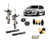 Kit 4 Ammortizzatori per Fiat Panda 169 + Supporti + Tamponi Anteriori Posterior