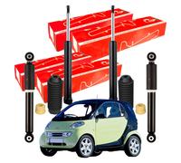 Kit 4 Ammortizzatori Speed + 2 Tamponi Anteriori Smart Fortwo 450