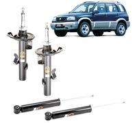 Kit 4 ammortizzatori SUZUKI GRAND VITARA 1.6 2.0 2.5 2.7 4x4 dal 1998 al 2005