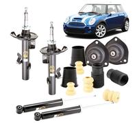 KIT 4 Ammortizzatori + Tamponi Ant/Post + Supporti MINI R50 R52 R53 2001-2008