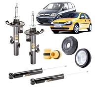 Kit 4 ammortizzatori + tamponi OPEL CORSA MERIVA COMBO TIGRA 1.2 1.3CDTI 1.4