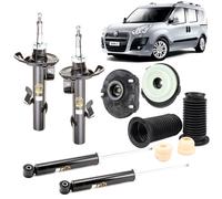 Kit 4 Ammortizzatori + Tamponi + Supporti DOBLO 1.3 1.4 1.6 2.0 dal 2010 al 2023