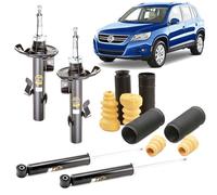 KIT 4 Ammortizzatori + Tamponi VW TIGUAN Q3 YETI 1.4 2.0 TDI TSI 2007-2018 SUV