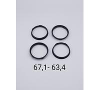 Kit 4 Anelli di Centraggio Tutte Le Misure Cerchi - Mozzo CERCHI AFTERMARKET
