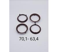 Kit 4 Anelli di Centraggio Tutte Le Misure Cerchi - Mozzo CERCHI AFTERMARKET