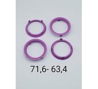 Kit 4 Anelli di Centraggio Tutte Le Misure Cerchi - Mozzo CERCHI AFTERMARKET