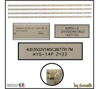 KIT 4 BARRE LED PER TCL L40F3302B