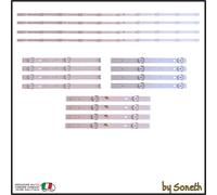 KIT 4 BARRE LED TV PER NORDMENDE ND50KS4200N