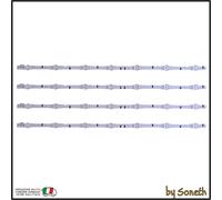 KIT 4 BARRE LED TV PER SAMSUNG UE32H5000 UE32H5000AK UE32H5000AKXKZ