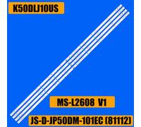 KIT 4 BARRE STRIP 10 LED PER TV 50" AKAI LB718 JS-D-JP50DM-101EC R72-50004-024