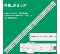 KIT 4 BARRE STRIP 11 LED TV PHILIPS GJ-2K19-D3X3-500-D411-V2, 20BZ11D0B338BL01D