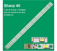 KIT 4 BARRE STRIP 36 LED TV SHARP SLED-2011SSP40-36-GD-REV0 LC40LE600E