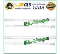 KIT 4 BARRE STRIP 9 LED PER TV LG 32" 6916L-1031A / Q712807 2x(A) + 2x(B) 647 mm
