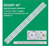 KIT 4 BARRE STRIP 9LED TV SHARP CRH-P40CA353504094BU-REV1.0-B LC40CFF4041