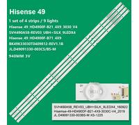 KIT 4 BARRE STRIP LED Hisense SVH490A58-REV03-UBH+SILK-9LEDX4-160922