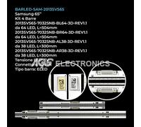 KIT 4 BARRE STRIP LED TV SAMSUNG 2013SVS65-7032SNB-AL38-3D-REV1.1/AR38/BL64/BR64