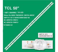KIT 4 BARRE STRIP LED TV TCL 50T7D 50HR330M18A0 VO 4C-LB5018-HR01J